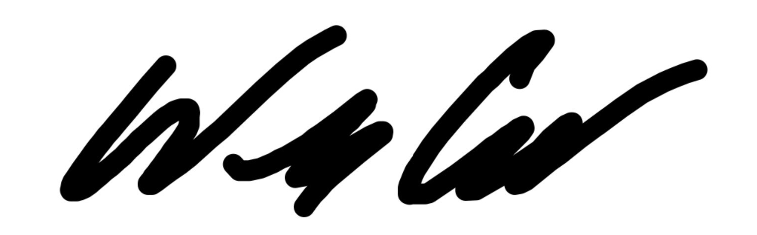 Signature of Wes Cole